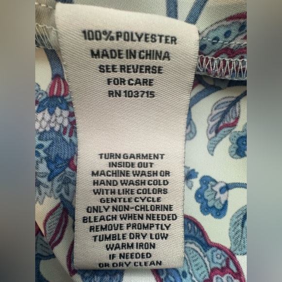 Nanette Lepore Floral Print Button Down Blouse – Size M - Picture 4 of 6